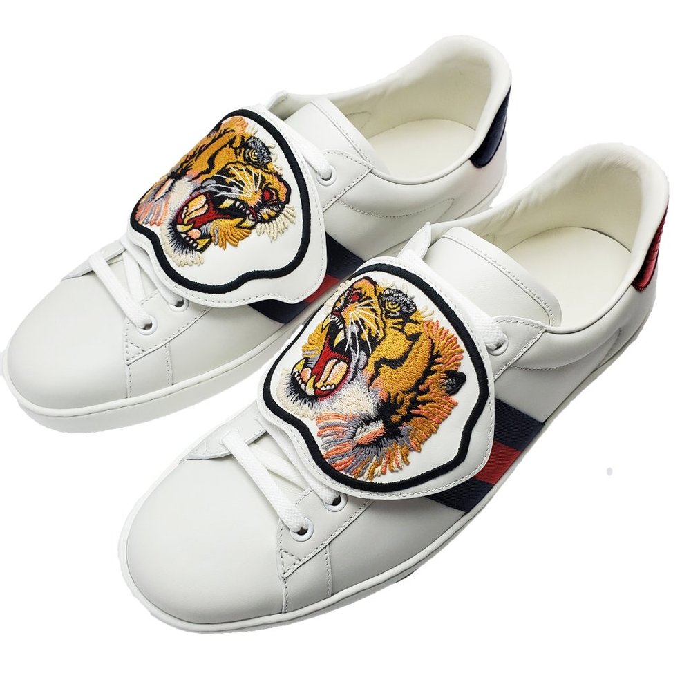Gucci Ace Sneakers with Removable Tiger Patches